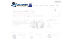 Desktop Screenshot of professionalinfluence.com